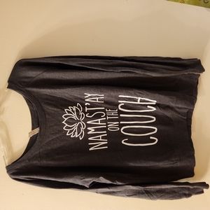 "Namaste on the Couch" Lightweight Sweater